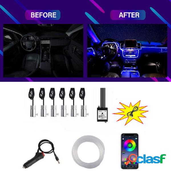 6IN1 8M RGB LED Atmosphere Car Interior Luce ambientale