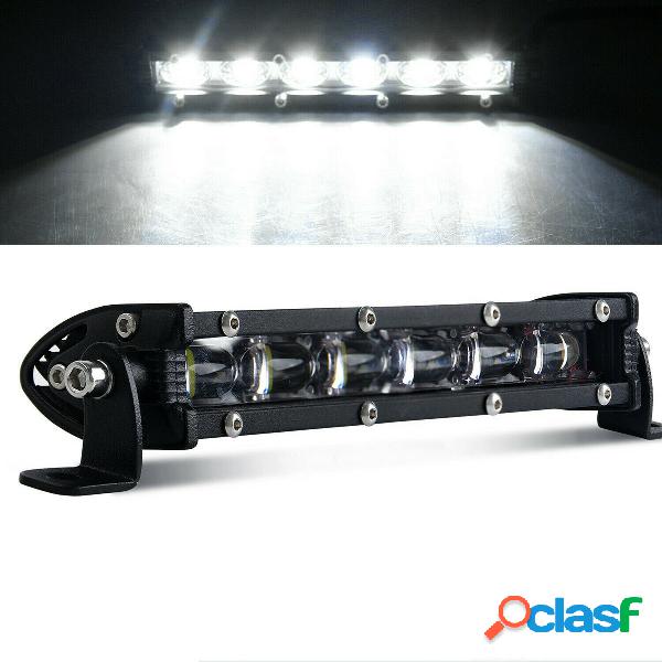 8inch 60W 6500K 6LED Work Light Slim Single Row 6D 9-30V