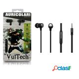 AURICOLARE + MIC. METAL NERO VULTECH