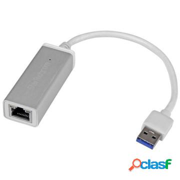 Adattatore di rete usb 3.0 a ethernet gigabit - argento