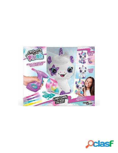 Airbrush plush unicorno