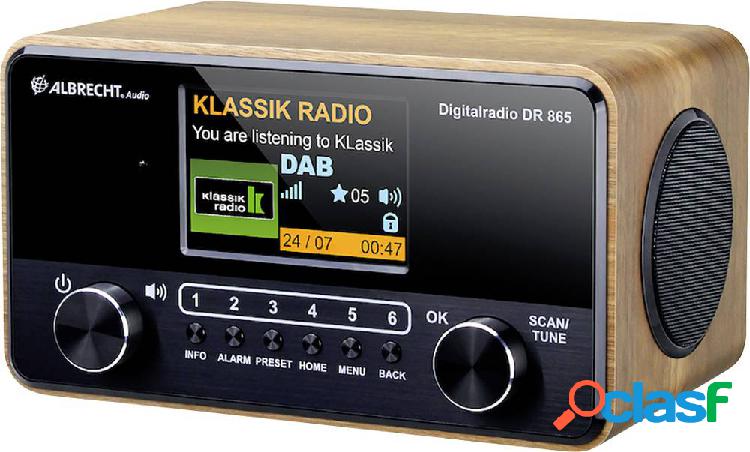 Albrecht DR 865 Radio da tavolo DAB+, FM AUX accessibile,