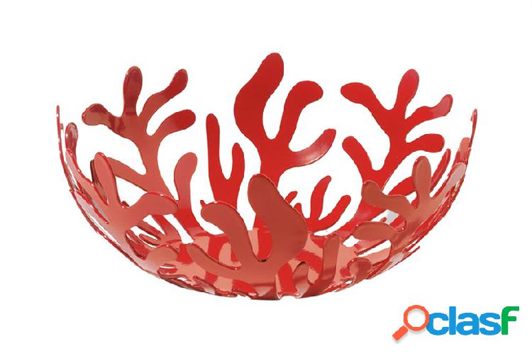 Alessi Fruttiera Mediterraneo acciaio rosso rosso