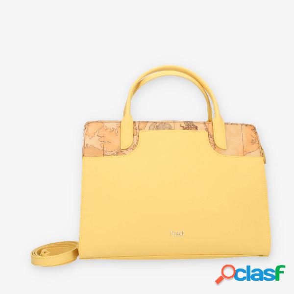 Alviero Martini Prima Classe Borsa a mano a 3 scomparti in