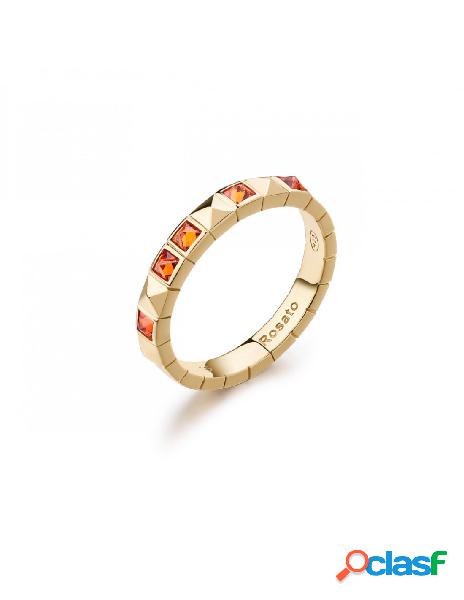 Anello ROSATO Cubica fedina in Argento 925 - RZCU94B Mis. 14