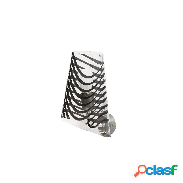 Applique da muro in policarbonato Lexan RIMINI 18x19xh30 cm