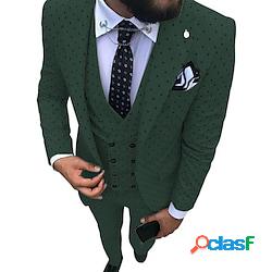 Argento Nero Bianco Uomo Matrimonio Abiti Set 3 pezzi Puois
