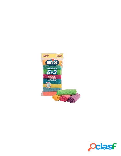 Arix - panni multiuso arix 28605 microfibre colori assortiti