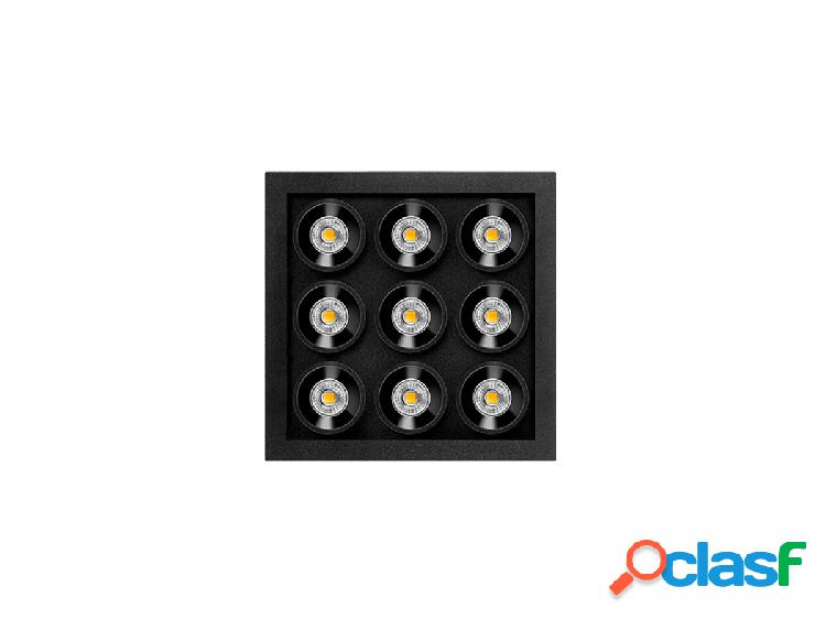 Arkoslight Black Foster Micro Recessed 3x3 Lampada da