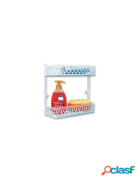 Artex - porta oggetti box doccia artex 161422 doppio bianco