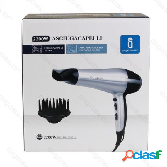 Asciugacapelli Silver 1800-2200W - 2 Velocita - 3