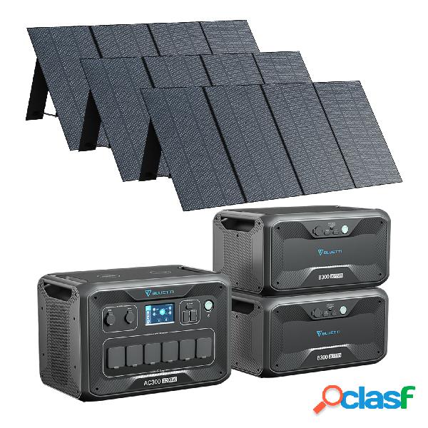 BLUETTI AC300 + 2*B300 + 3*PV350 Kit Generatore Solare