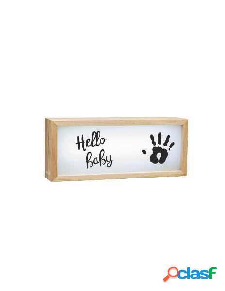 Baby art lightbox in legno