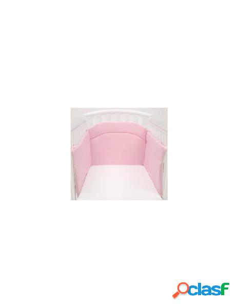 Baby idea - paracolpi lettino baby idea p 250 3 lati rosa