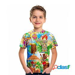 Bambino Da ragazzo maglietta Tee Pop art Albero di cocco