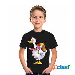 Bambino Da ragazzo maglietta Tee Pop art Animali Manica