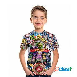Bambino Da ragazzo maglietta Tee Pop art Giochi Manica corta