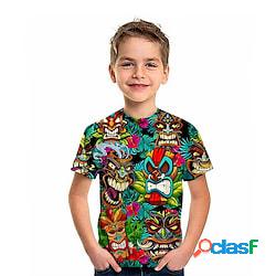 Bambino Da ragazzo maglietta Tee Pop art Manica corta