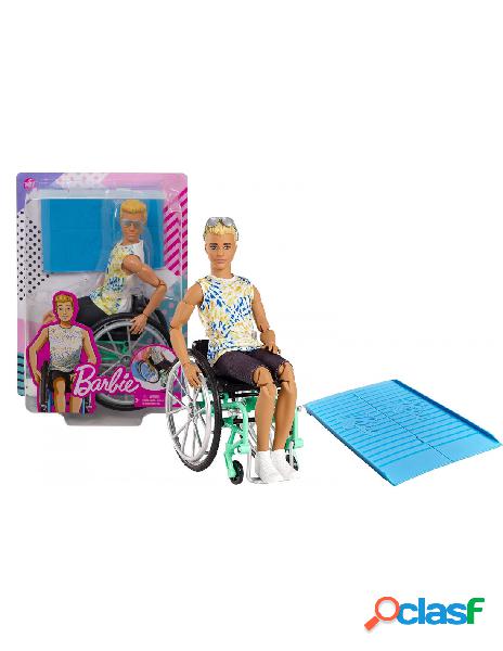 Barbie - ken fashionistas con sedia a rotelle