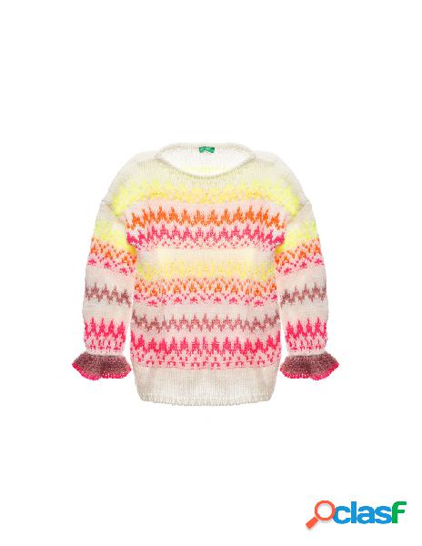 Benetton - benetton pullover bambina lavorato a maglia