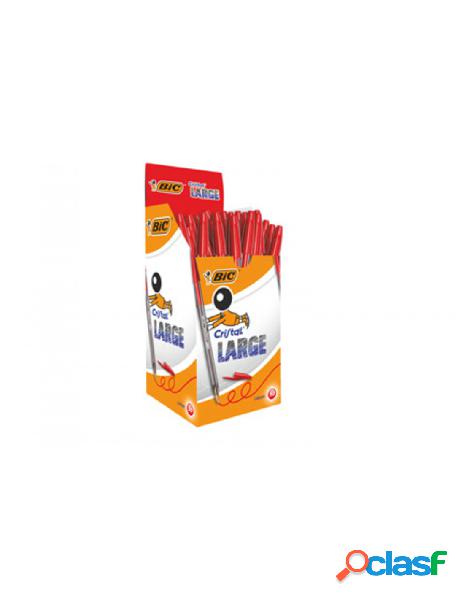 Bic - penna bic cristal large rosso cf.50