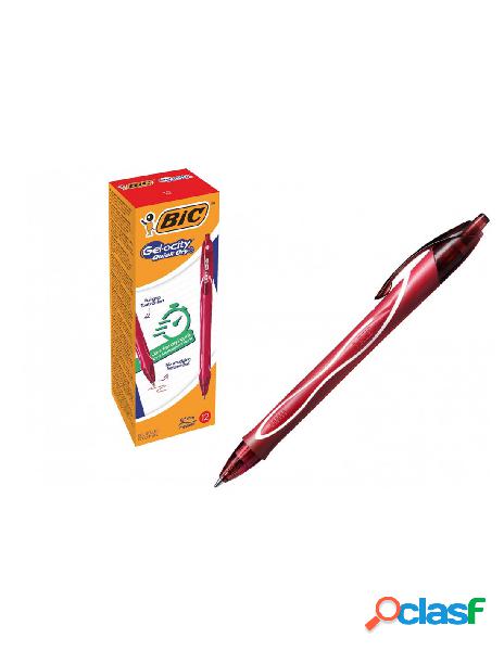 Bic - penna bic gelocity quick dry rossa cf.12