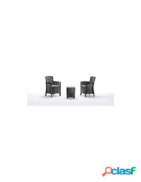 Bica - bica lido terrace set mobili da esterno antracite