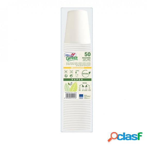 Bicchieri in carta - 210 ml - con marcatura S.U.P - Dopla -