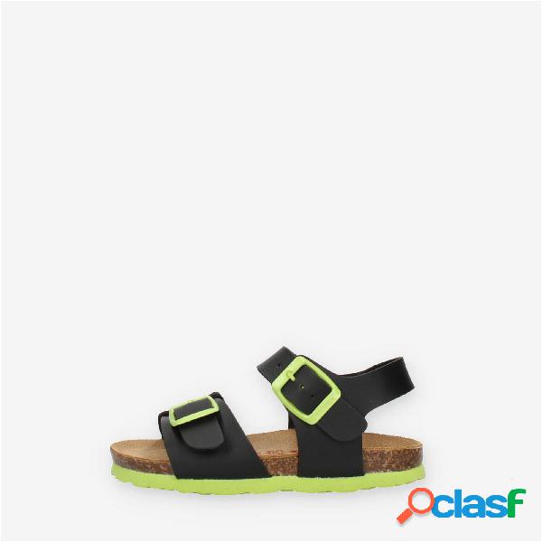Bio Natura Kids & Young Sandali neri e verdi da bimbo