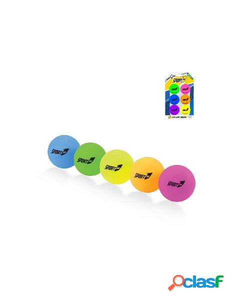 Blister 6 palline training colorate 40 mm