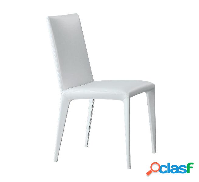 Bonaldo Filly Up Sedia Alta Ecopelle Bianco