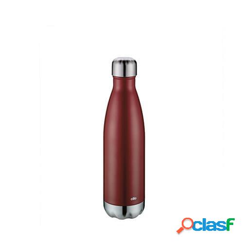 Bottiglia Termica Elegante, Rosso Opaco Inox L0,5