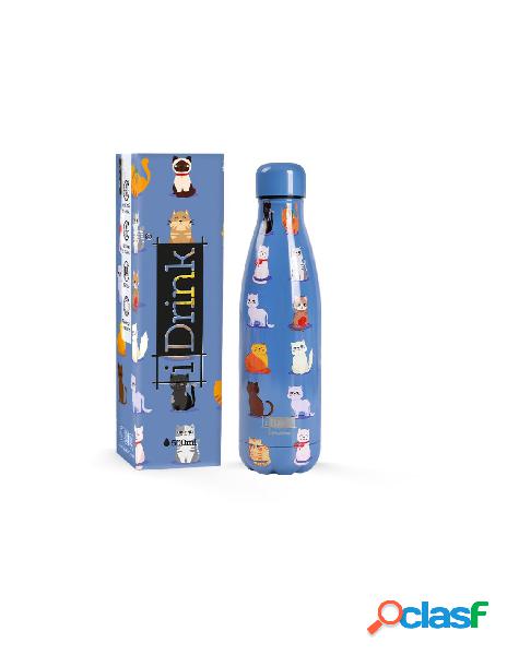 Bottiglia termica 500 ml blue cats