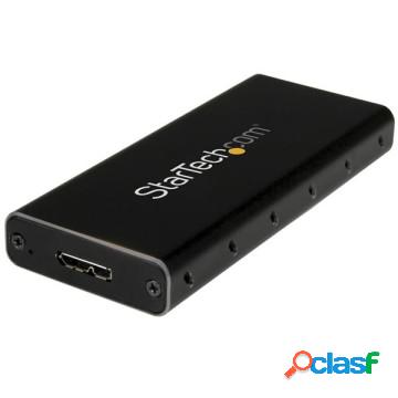 Box esterno sata m.2 ngff - usb 3.1 (10gbps) con cavo usb-c