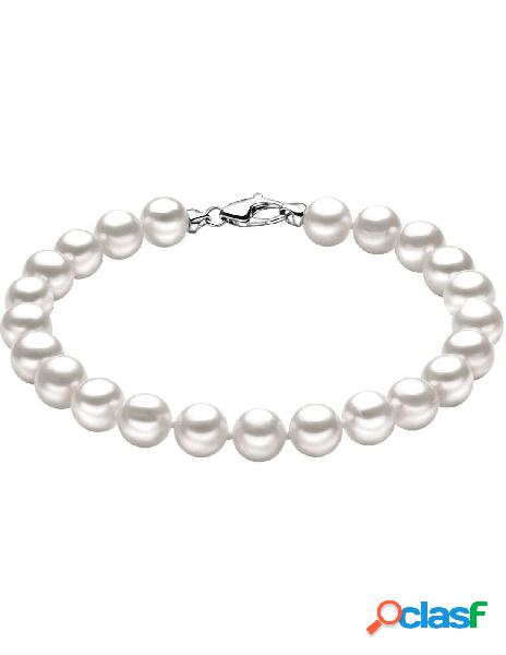 Bracciale COMETE GIOIELLI di perle e oro bianco 18kt BRQ112