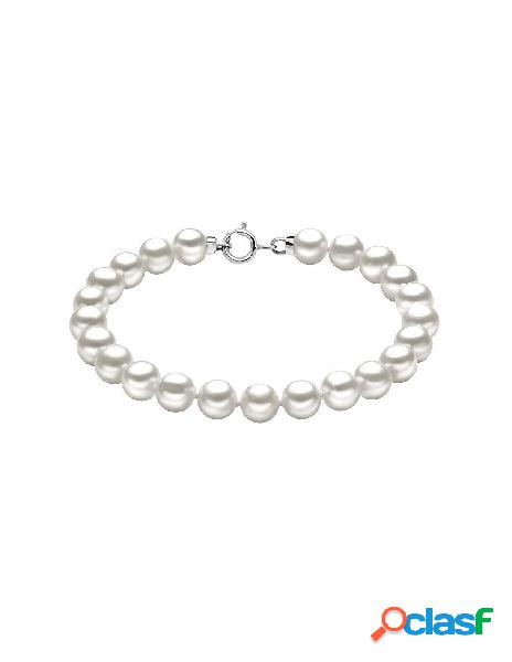 Bracciale COMETE GIOIELLI di perle in oro bianco 18kt e