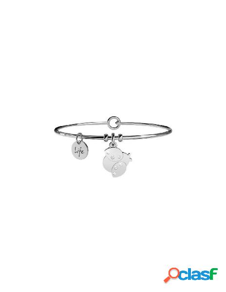 Bracciale KIDULT ANIMAL PLANET in acciaio 316L e cristalli -