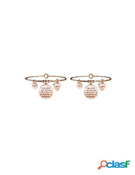 Bracciale KIDULT FAMILY in acciaio 316L - 731021 pvd rose