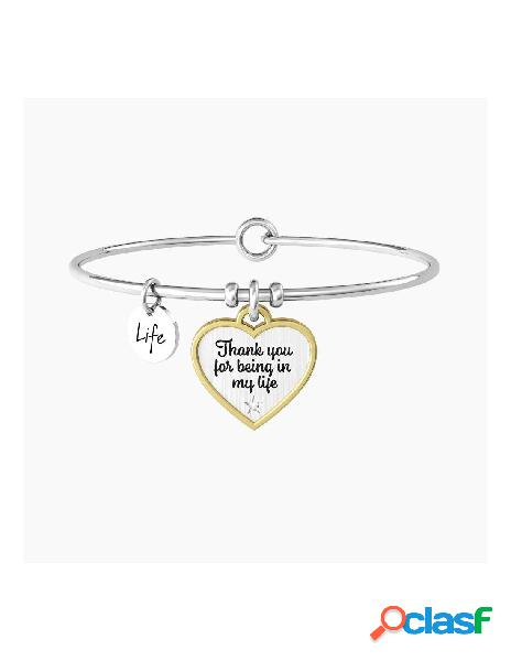 Bracciale KIDULT LOVE in Acciaio 732081 Cuore IN MY LIFE