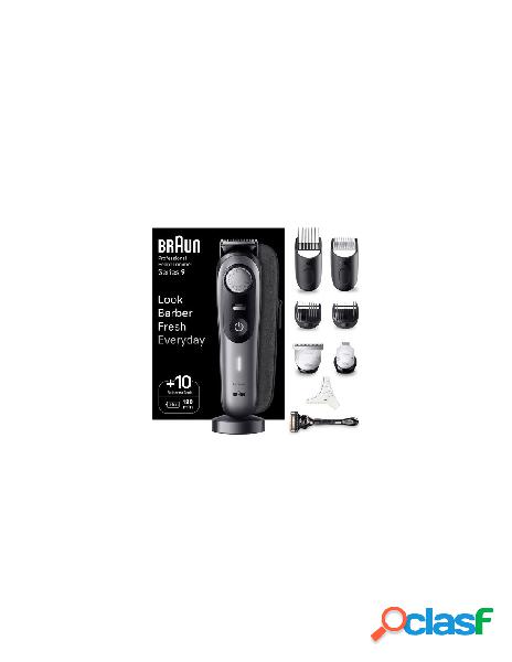 Braun - regolabarba braun bt9420 beardtrimmer 9 grigio