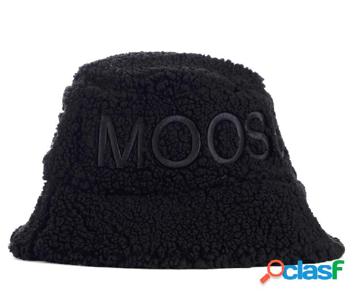 Bucket Hat Moose Knuckles in eco shearling nero