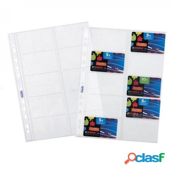Buste forate porta cards - PPL - 10 tasche - 21,5x29,7 cm -