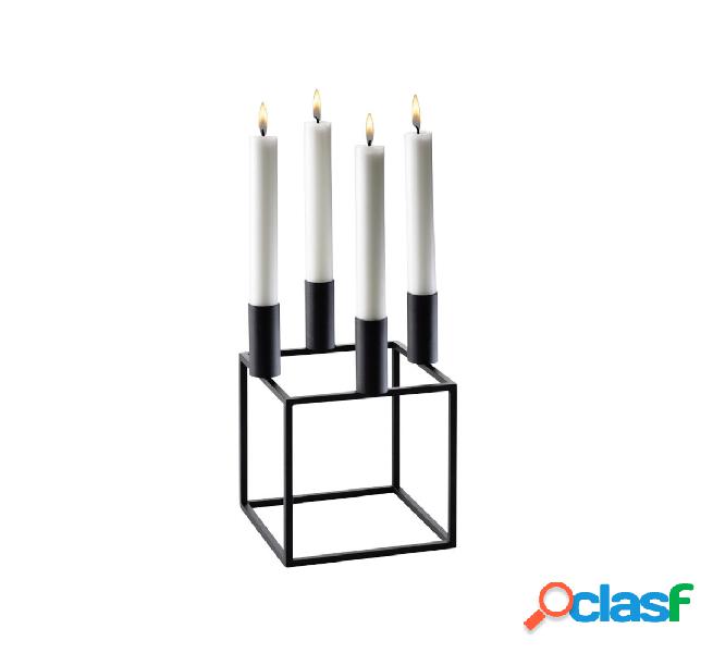 By Lassen Kubus 4 Candelabro Nero