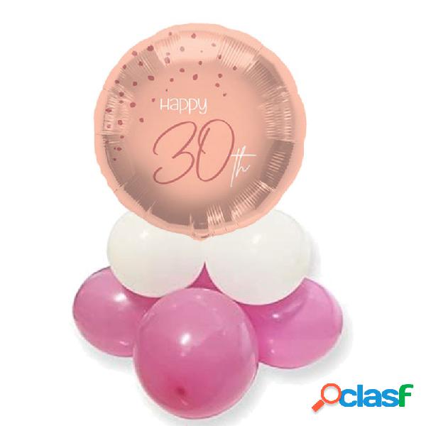 CENTROTAVOLA PALLONCINI 30 ANNI ELEGANT LUSH