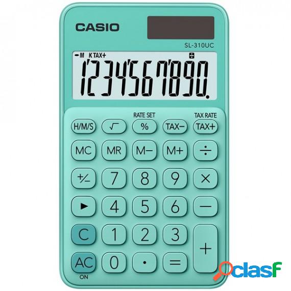 Calcolatrice tascabile SL-310UC - 10 cifre - verde - Casio