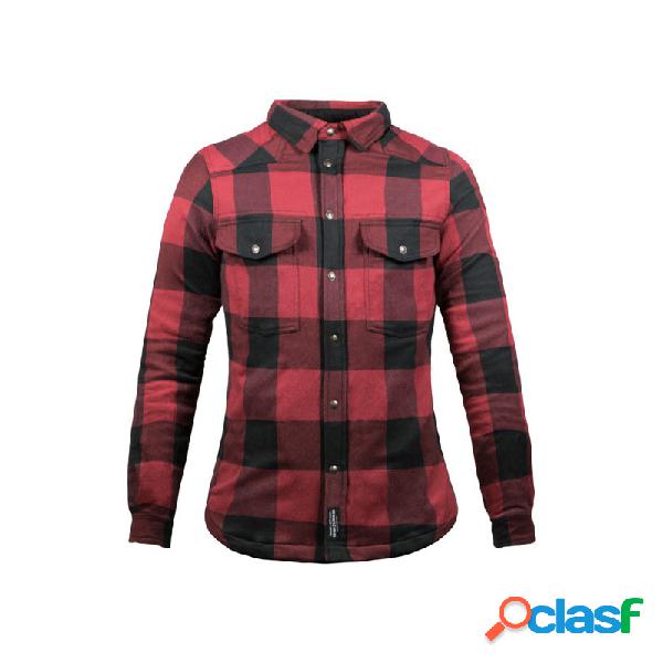 Camicia moto John Doe XTM rosso/nero