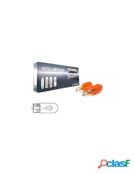 Carall - 10 pezzi lampada alogena t10 wy5w 12v 5w amber