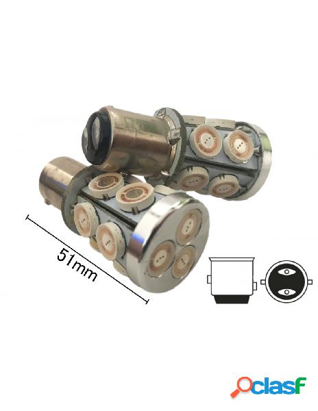 Carall - coppia 2 lampade led bay15d 1157 p21/5w con 13 smd