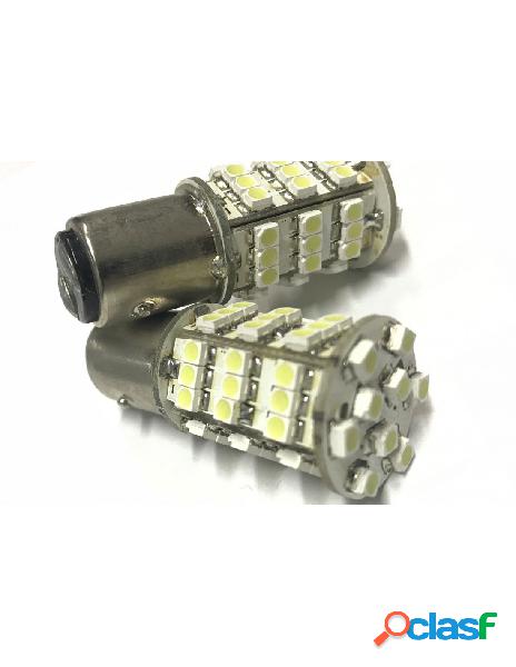 Carall - coppia 2 lampade led bay15d 1157 p21/5w con 54 smd