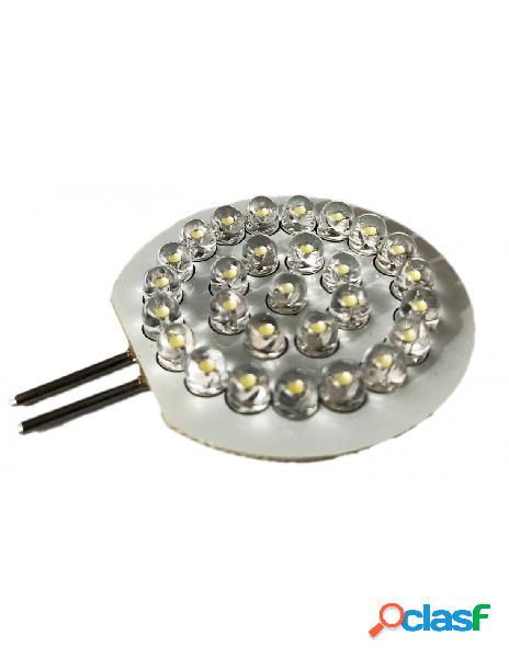 Carall - coppia 2 lampade led g4 con 28 led f5 colore bianco